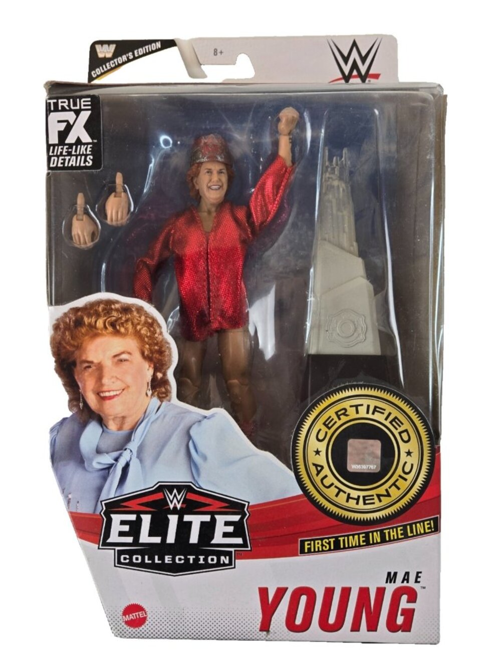 WWE Mae Young Elite Collection Series 81 Mattel Action Figure Wrestling New